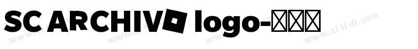 SC ARCHIVO logo字体转换